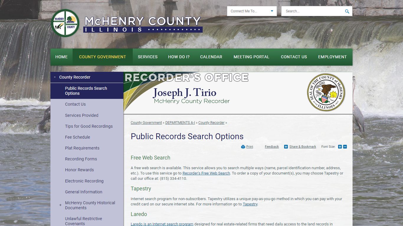 Public Records Search Options | McHenry County, IL