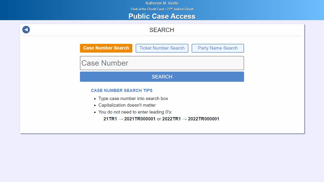 Search - Public Case Access - McHenry County, Illinois